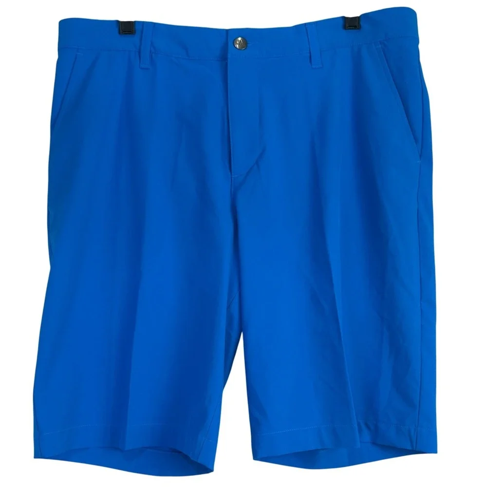Adidas Primegreen Golf Shorts Mens 34 Blue Performance Athletic Sporty
